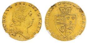 British Coins
George III (1760-1820) - Gold Guinea 1798 NGC MS 62 - Mint: London - Obverse: Laureate head right - Reverse: Crowned spade-shaped royal...