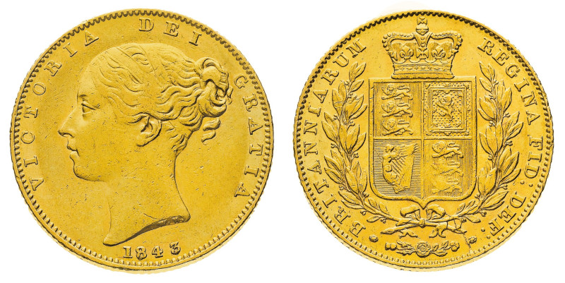 British Coins
Victoria (1837-1901) - Gold Sovereign 1843 - Mint: London - Obver...