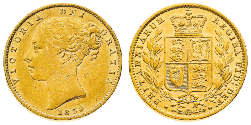 British Coins
Victoria (1837-1901) - Gold Sovereign 1859 - Mint: London - Obver...