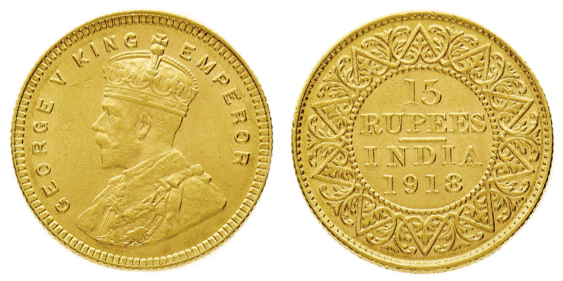 British Commonwealth Coins
India
George V (1910-1936) - Gold 15 Rupees 1918 - ...