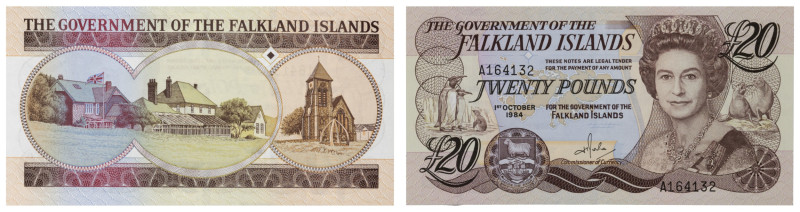 World Currency
Falkland
Government of the Falkland Islands - 20 Pounds 1984 - ...