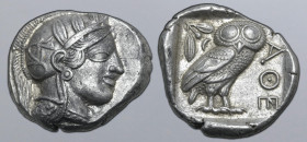 Attica, Athens AR Tetradrachm. Circa 454-404 BC.