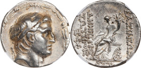 SYRIA. Seleukid Kingdom. Demetrius I Soter, 162-150 B.C. AR Tetradrachm, Antioch on the Orontes Mint, Dated SE 161 (152/1 B.C.). NGC Ch VF. Marks.

...