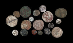 MIXED LOTS. Group of Mixed Central Asian/Oriental Greek Issues (18 Pieces), ca. 4th Century B.C. to 3rd Century A.D. Average Grade: VERY FINE Details....