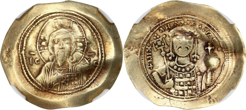 MICHAEL VII, 1071-1078. AV/EL Histamenon Nomisma, Constantinople Mint. NGC Ch VF...