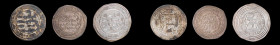 ISLAMIC KINGDOMS. Umayyad Caliphate. Trio of Dirhams (3 Pieces), 705-714. Al-Walid I. Average Grade: EXTREMELY FINE Details.

1) AH 86 (705). Damasc...