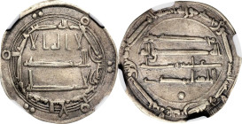 ISLAMIC KINGDOMS. Abbasid Caliphate. Dirham, AH 161 (777/78). Baghdad (Madinat al-Salam) Mint. Al-Mahdi. NGC EF-45.

A-215.1. Displaying exceedingly...