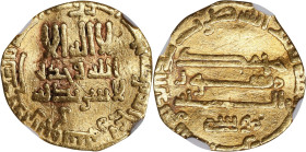 ISLAMIC KINGDOMS. Abbasid Caliphate. Dinar, AH 172 (788/89). Cairo (Misr) Mint. Al-Rashid. NGC--Clipped.

A-218.7. Weight: 3.35 gms. Citing Musa. Wh...