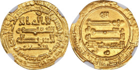 ISLAMIC KINGDOMS. Abbasid Caliphate. Dinar, AH 258 (871/72). Baghdad (Madinat al-Salam) Mint. al-Mu'tamid. NGC MS-63.

A-239.1 (S). Weight: 4.25 gms...