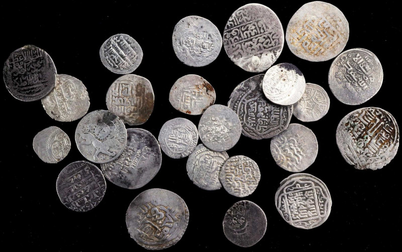 ISLAMIC KINGDOMS. Group of Silver Denominations (25 Pieces), ca. 10th to 19th Ce...