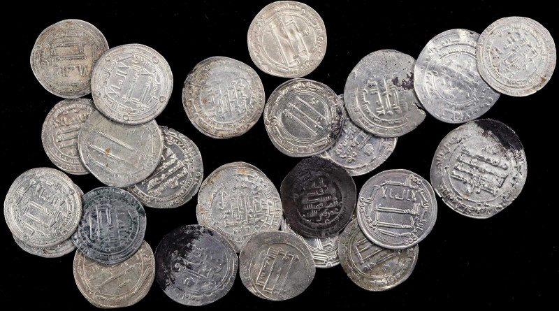 ISLAMIC KINGDOMS. Umayyad and Abbasid Caliphates. Group of Dirhams (25 Pieces), ...