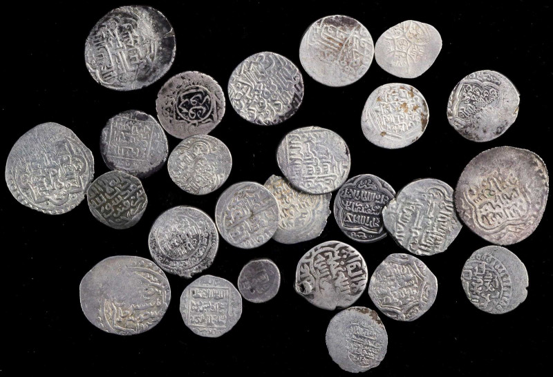 ISLAMIC KINGDOMS. Group of Silver Denominations (25 Pieces), ca. 13th to 19th Ce...