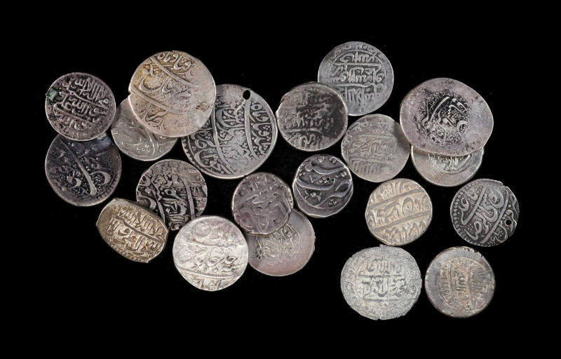 IRAN. Group of Silver Issues (20 Pieces), ca. 16th to 20th Centuries. Average Gr...