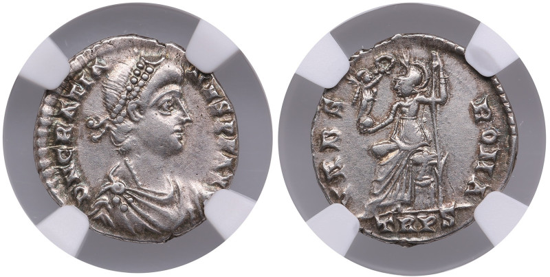 Western Roman Empire (Treveri) AR Siliqua AD 367-375 – Gratian (AD 367-383) - NG...