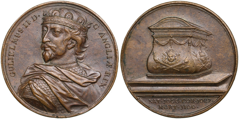 Great Britain Bronze Cast Medal 1731 - William II (1087-1100)
28.90g. 40mm. AU/A...