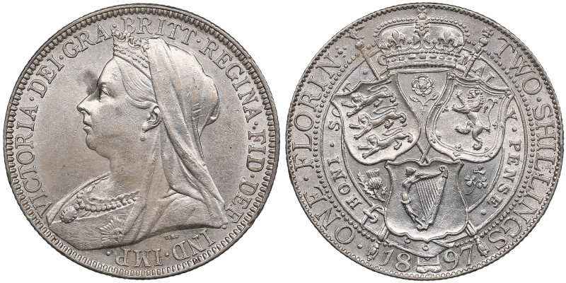 United Kingdom (Royal Mint, London) 1 Florin 1897 – Victoria (1837-1901)
11.31g....