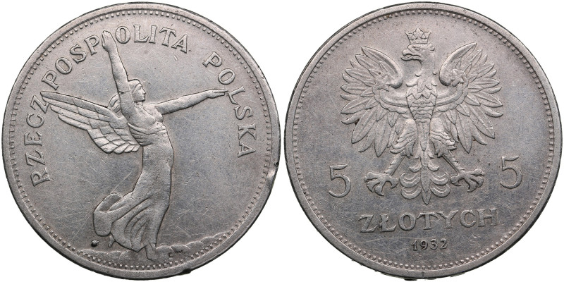 Poland (Warsaw Mint) 5 Zlotys (Złotych) 1932 - Nike
17.92g. XF-/XF+. Despite min...