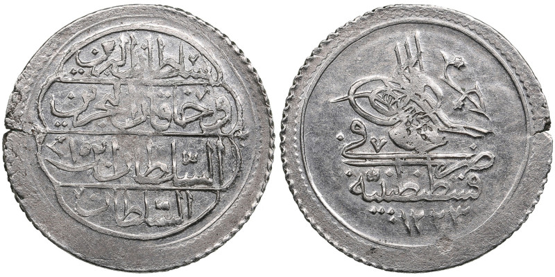 Ottoman Empire, Turkey (Kostantiniye) AR 10 Para – Mahmud II (AH 1223-1255 / 180...