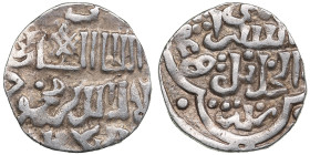 Juchid, Golden Horde (Sarai al-Jadida) AR Dirham AH 745 (1344-45) – Jani Beg Khan (AH 742-758 / 1341-1357 AD)
1.55g. 15mm. VF/XF.Khan's name with nisb...