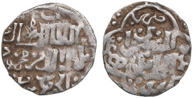 Juchid, Golden Horde (Sarai al-Jadida) AR Dirham AH 745 (1344-45) – Jani Beg Khan (AH 742-758 / 1341-1357 AD)
1.60g. 16mm. VF/VF.Khan's name with nisb...