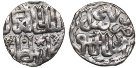 Juchid, Golden Horde (Sarai al-Jadida) AR Dirham AH 747 (1346-47) – Jani Beg Khan (AH 742-758 / 1341-1357 AD)
1.51g. 17mm. XF/XF.Album 2027.