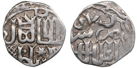 Juchid, Golden Horde (Sarai al-Jadida) AR Dirham AH 747 (1346-47) – Jani Beg Khan (AH 742-758 / 1341-1357 AD)
1.26g. 16mm. VF/XF.Album 2027.