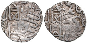 Juchid, Golden Horde (Sarai al-Jadida) AR Dirham AH 74[8] (1347-48) – Jani Beg Khan (AH 742-758 / 1341-1357 AD)
1.58g. 17mm. XF/XF.Flip-over double st...