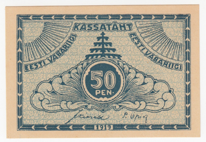 Estonia 50 Penni 1919
UNC. Pick 42a.