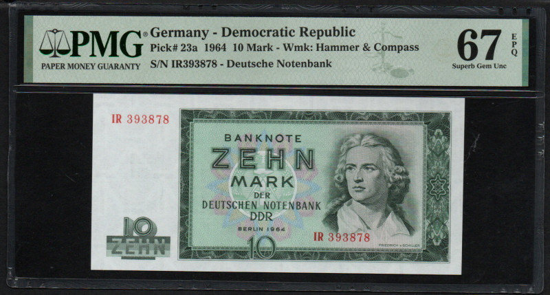 Germany 10 Mark 1964 - PMG 67 EPQ Superb Gem Unc
Germany - Democratic Republic, ...