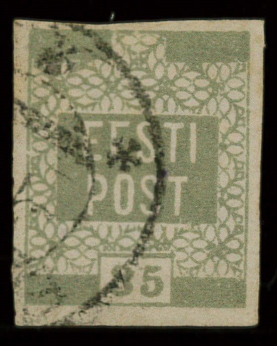 Estonia stamp 35 penni 1919 Olive gray
35 penni 1919
Rare color Olive gray
Used