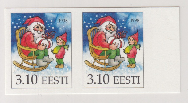 Estonia stamps, Christmas, 1998, Imperforate
Never sold over the counter. Printe...