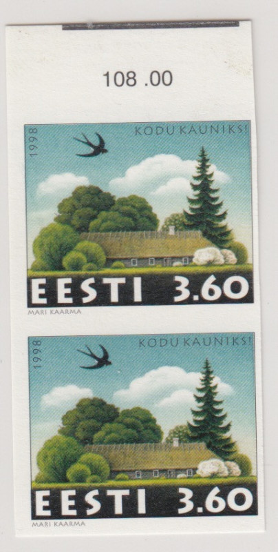 Estonia stamps, For more Beautiful homes, 1998, Imperforate
Never sold over the ...