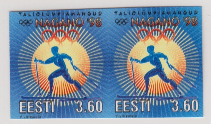 Estonia stamps, Nagano Winter Olympics, 1998, Imperforate
Never sold over the co...