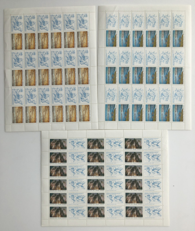 Russia (USSR) stamp sheets 1989 - Nature Conservation and Environmental Protecti...