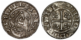 William I (1066-1087), silver profile right type Penny (1080-83?), London Mint, Moneyer Aedwine, crowned bust right holding sceptre to edge of coin, l...