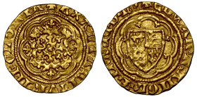 Edward III (1327-1377), gold Quarter-Noble of one shilling and eight pence, Tower Mint, fourth coinage (1351-61), Pre-Treaty period, series Gf (1356-6...