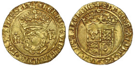 Henry VIII (1509-47), gold Crown of the Double Rose, issued at Five Shillings in 22 carat gold, second coinage (1526-44), London mint, crowned double ...