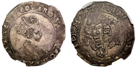 Edward VI (1547-53), debased silver Shilling, Second Issue of 6oz 2dwt standard, 1550 in Roman numerals, Southwark Mint under John Yorke, bust type 5,...