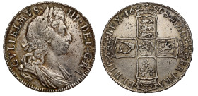 William III (1694-1702), silver Halfcrown, 1698, edge UNDECIMO, R5. first laureate and draped bust right, legend surrounding, GVLIELMVS. III. DEI. GRA...