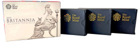 Elizabeth II (1952-2022), Britannia silver proof 6-Coin Collections (8): 2014; 2015; 2016; 2017; 2018; 2019; 2020; 2021 (S.PBS19, PBS20, PBS22, PBS24,...
