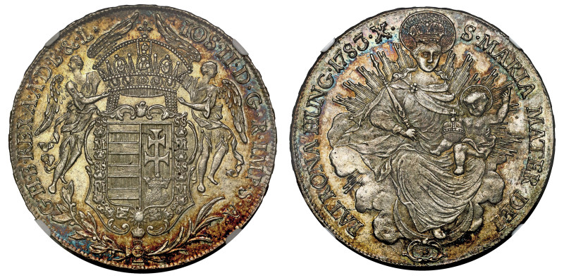 Hungary, Joseph II, Thaler, 1783B, IOS•II•D•G•R•IMP•S•A•– G•H•B•REX•A•A•D•B•&•L,...