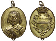 Robert Devereaux, 3rd Earl of Essex (1591-1646), Captain-General and Commander-in-Chief of the Parliamentary army, oval, silver-gilt military reward, ...
