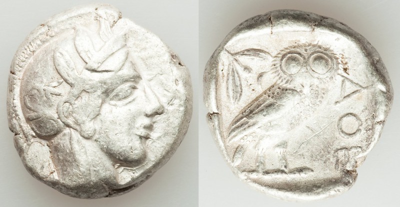 ATTICA. Athens. Ca. 440-404 BC. AR tetradrachm (23mm, 16.87 gm, 6h). VF, graffit...