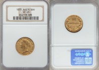 Victoria gold Sovereign 1870-SYDNEY VF25 NGC, Sydney mint, KM4.

HID09801242017