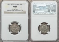 Republic Real 1849-JB AU50 NGC, San Jose mint, KM66. Scarce coin in this state of preservation.

HID09801242017