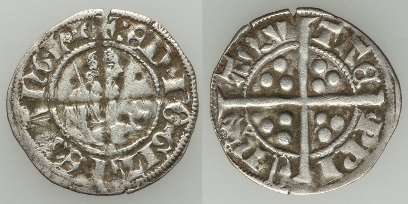 Aquitaine. Edward the Black Prince (1362-1372) Sterling ND VF, Limoges mint, Sec...