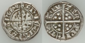 Aquitaine. Edward the Black Prince (1362-1372) Sterling ND VF, Limoges mint, Second Issue, Elias-192, W&F-212 5/evar (D in DNS written in retrograde)....