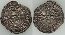 Anglo-Gallic. Henry V (1415-1420) Florette ND XF (light porosity, clipped?), Rouen mint, Lion mm, Elias-249a (R), W&F-365B 2/b (R5). 26mm. 2.26gm. 4th...