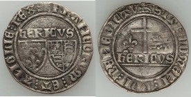 Anglo-Gallic. Henry VI (1422-1461) Grand Blanc ND XF (light corrosion), Rouen mint, Lion mm, Elias-287b (R), W&F-406B 2/a (R2). 27mm. 2.91gm. 

HID098...
