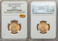 Prussia. Wilhelm I gold 20 Mark 1888-A MS64 NGC, Berlin mint, KM505.

HID09801242017